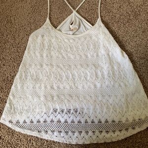 White Lace Tank Top